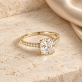 Anaïs Cushion Pavé Ring — design illustration
