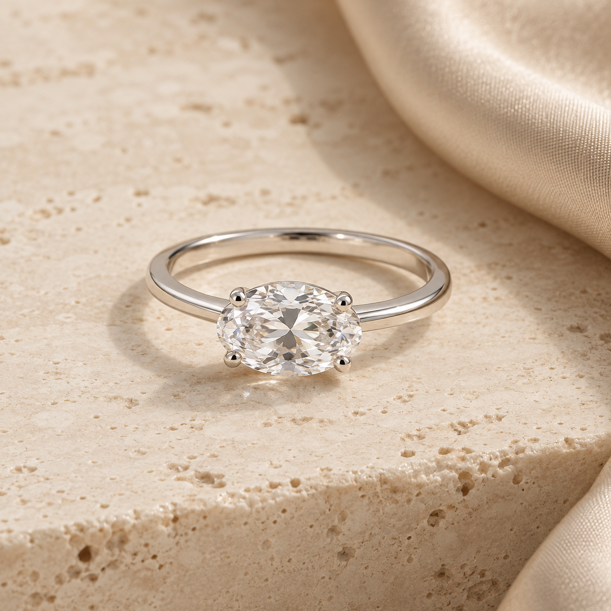 Élodie East-West Oval Ring — design illustration
