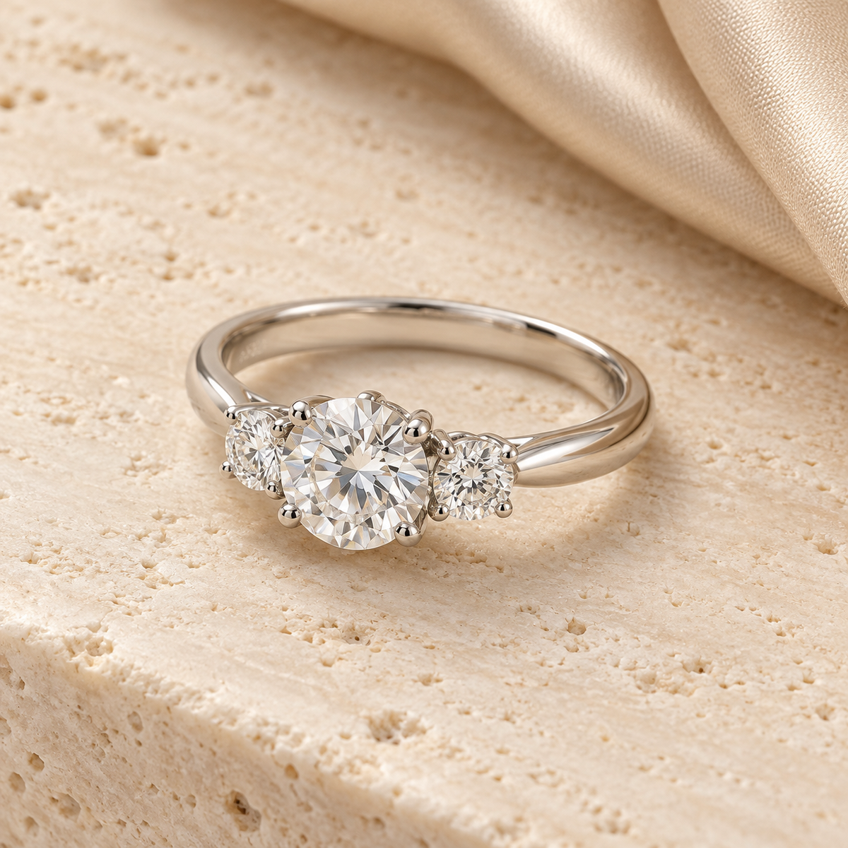 Rosalie Three-Stone Ring — design illustration